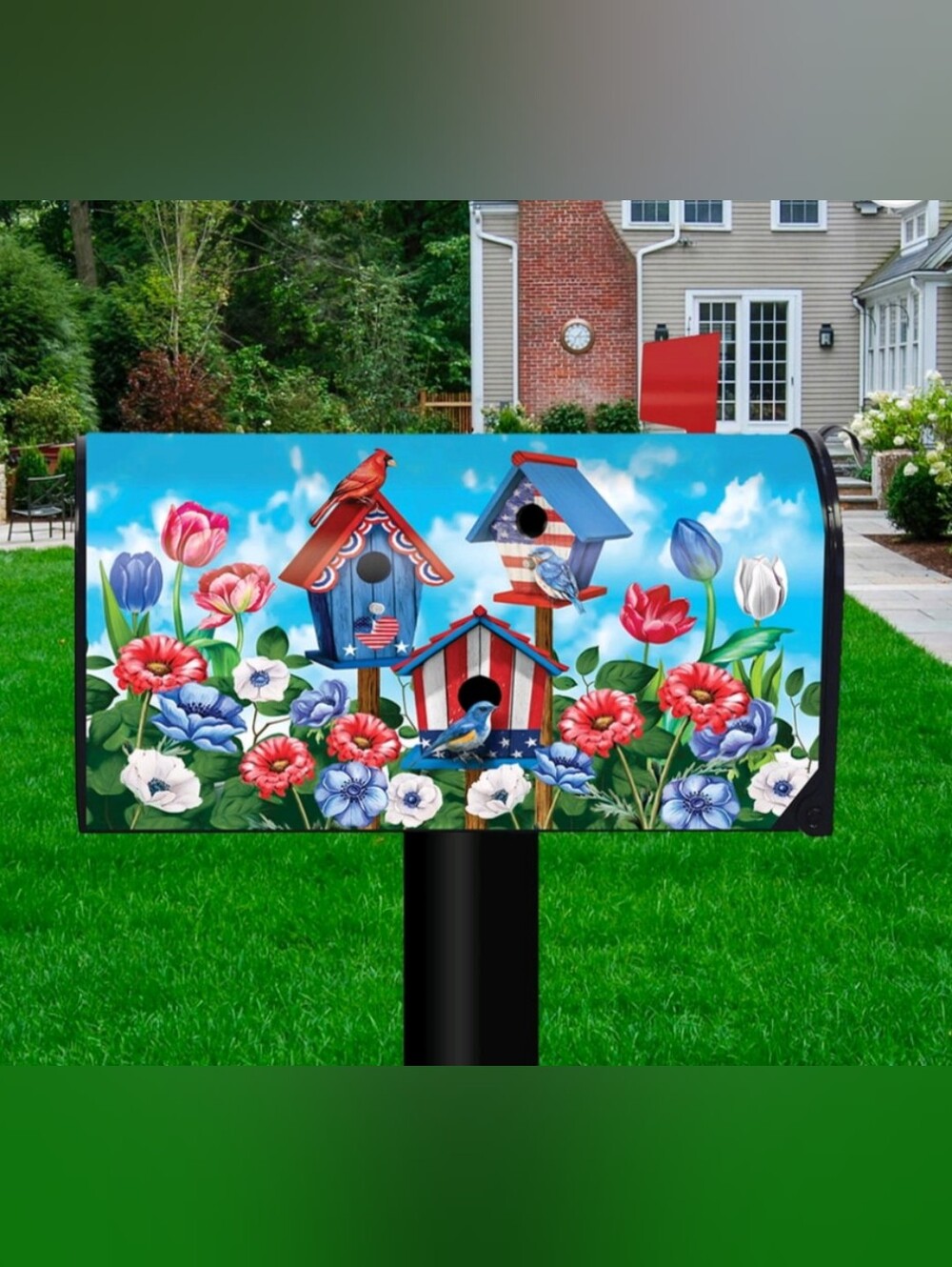 Briarwood Lane Mailbox Cover  - Standard Size - American Birdhouses Summer